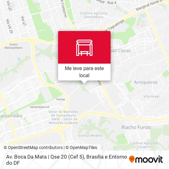 Av. Boca Da Mata | Qse 20 (Cef 5) mapa