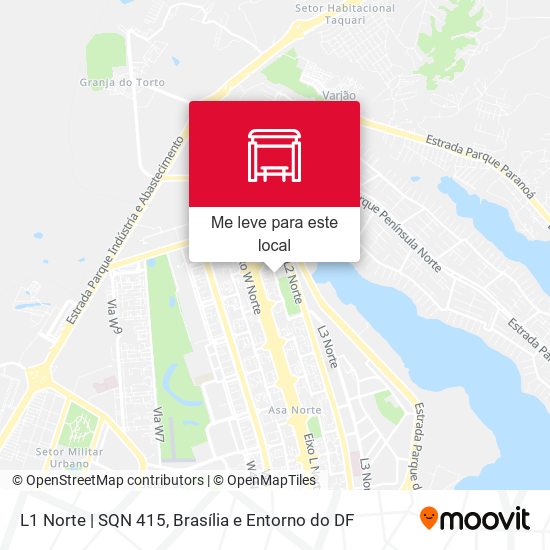 L1 Norte | SQN 415 mapa