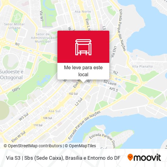 Via S3 | Sbs (Sede Caixa) mapa