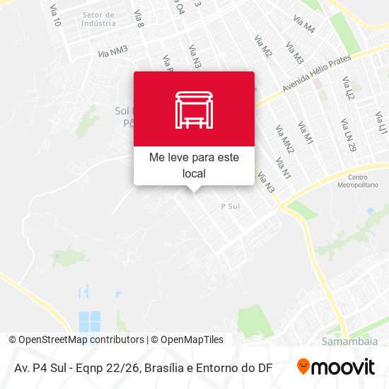 Av. P4 Sul - Eqnp 22/26 mapa