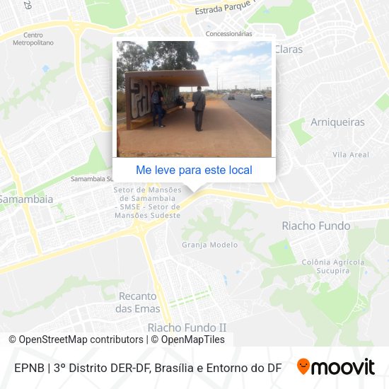 EPNB | 3º Distrito DER-DF mapa