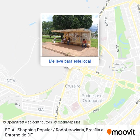 EPIA | Shopping Popular / Rodoferoviaria mapa