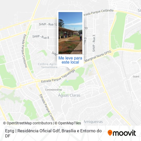 Eptg | Residência Oficial Gdf mapa