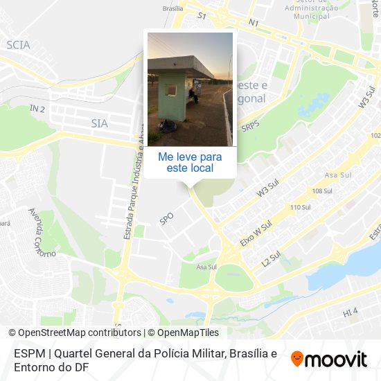 ESPM | Quartel General da Polícia Militar mapa