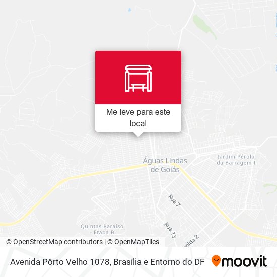 Avenida Pôrto Velho 1078 mapa
