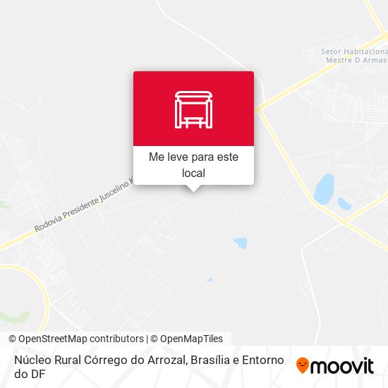 Núcleo Rural Córrego do Arrozal mapa