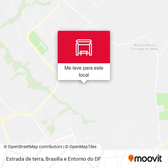 Estrada de terra mapa