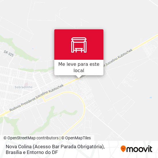 Nova Colina (Acesso Bar Parada Obrigatória) mapa