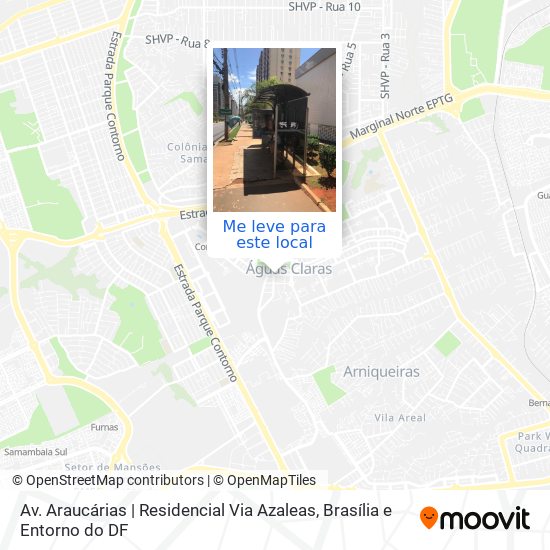 Av. Araucárias | Residencial Via Azaleas mapa