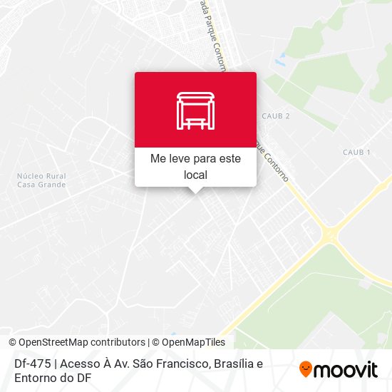 Df-475 | Acesso À Av. São Francisco mapa