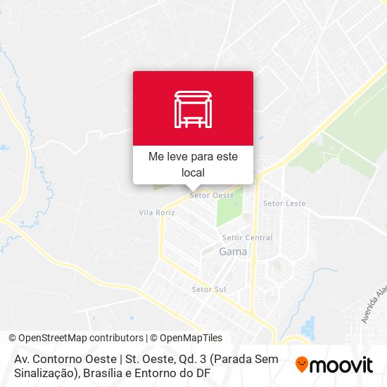 Av. Contorno Oeste | St. Oeste, Qd. 3 (Parada Sem Sinalização) mapa