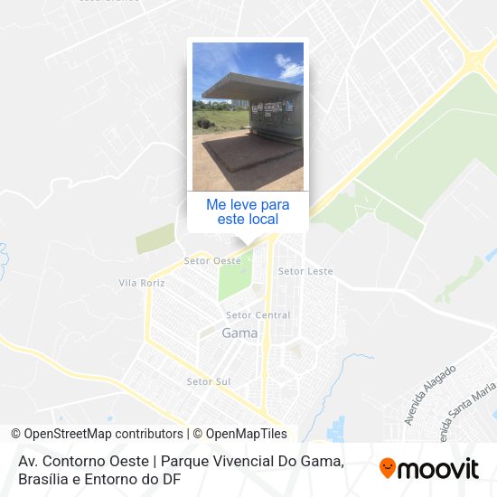 Av. Contorno Oeste | Parque Vivencial Do Gama mapa