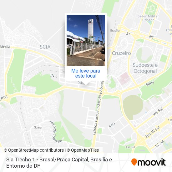 Sia Trecho 1 - Brasal / Praça Capital mapa