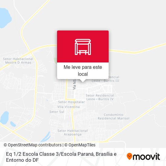 Eq 1 / 2 Escola Classe 3 / Escola Paraná mapa
