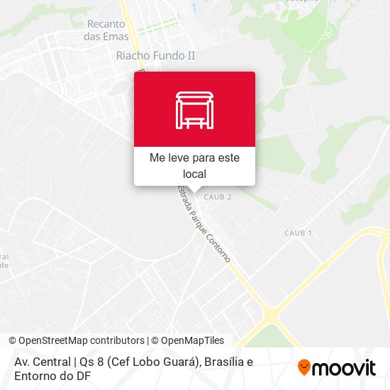 Av. Central | Qs 8 (Cef Lobo Guará) mapa