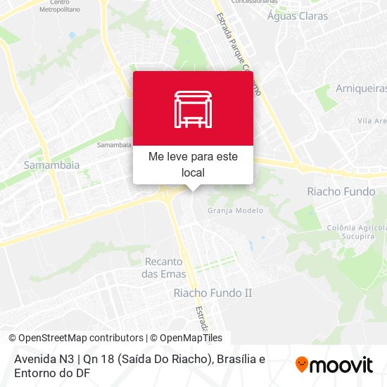 Avenida N3 | Qn 18 (Saída Do Riacho) mapa