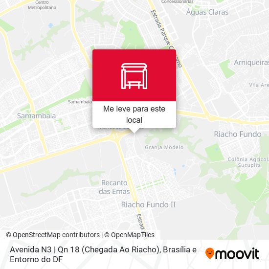 Avenida N3 | Qn 18 (Chegada Ao Riacho) mapa