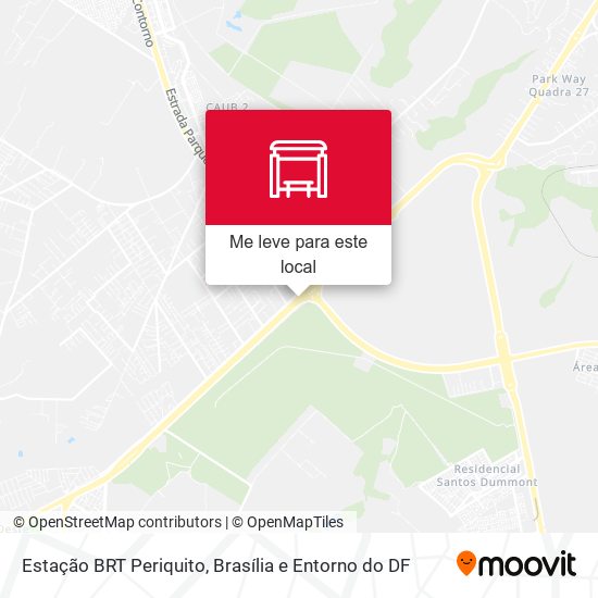 Estação BRT Periquito mapa