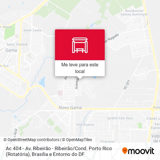 Ac 404 - Av. Ribeirão - Ribeirão / Cond. Porto Rico (Rotatória) mapa