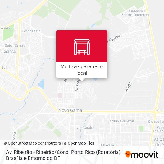 Av. Ribeirão - Ribeirão / Cond. Porto Rico (Rotatória) mapa