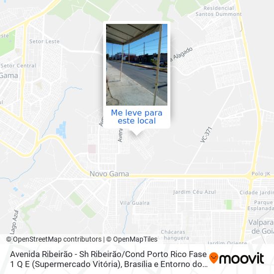 Avenida Ribeirão - Sh Ribeirão / Cond Porto Rico Fase 1 Q E (Supermercado Vitória) mapa