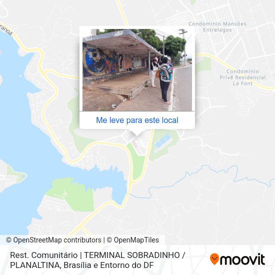 Av. Alta Tensão | Rest. Comunitário (Ponto Final Sobradinho E Planaltina) mapa