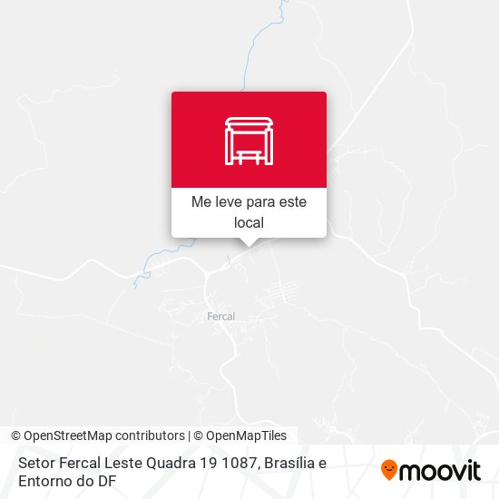Setor Fercal Leste Quadra 19 1087 mapa