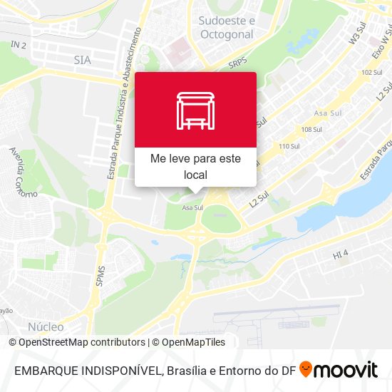 EMBARQUE INDISPONÍVEL mapa