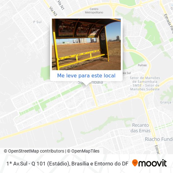 1ª Av.Sul - Q 101 (Estádio) mapa