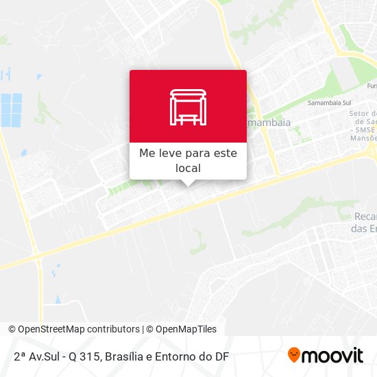 2ª Av.Sul - Q 315 mapa