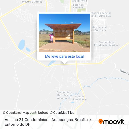 Acesso 21 Condomínios - Arapoangas mapa