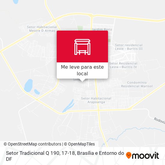 Setor Tradicional Q 190, 17-18 mapa