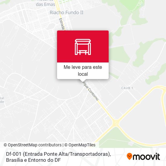 Df-001 (Entrada Ponte Alta / Transportadoras) mapa