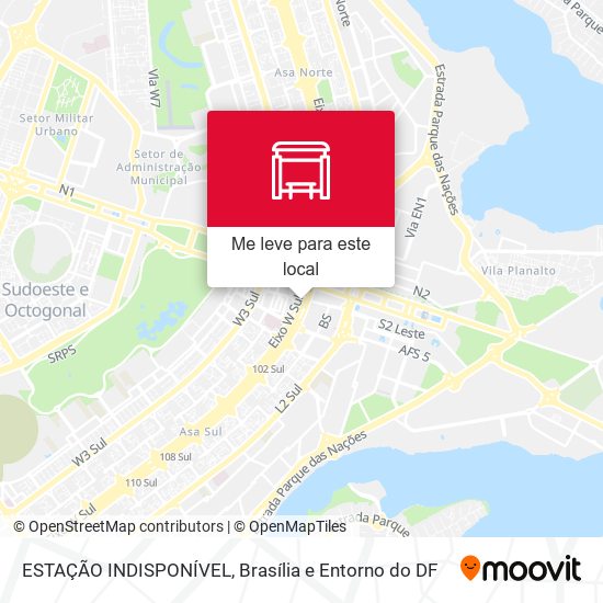 ESTAÇÃO INDISPONÍVEL mapa