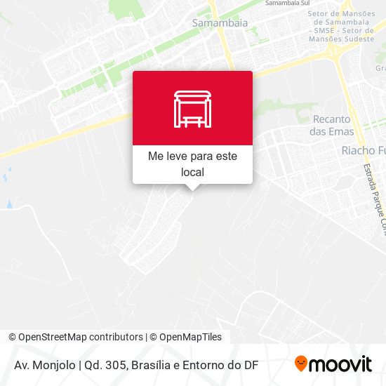 Av. Monjolo | Qd. 305 mapa