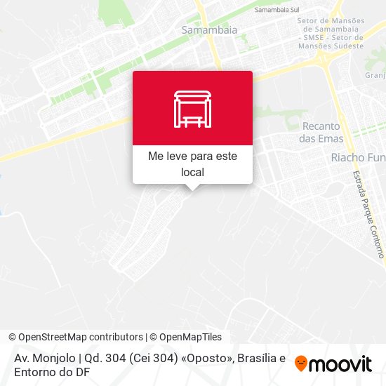 Av. Monjolo | Qd. 304 (Cei 304) «Oposto» mapa