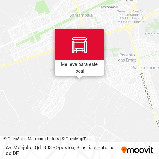 Av. Monjolo | Qd. 303 «Oposto» mapa