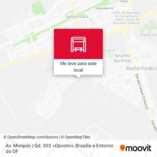 Av. Monjolo | Qd. 302 «Oposto» mapa