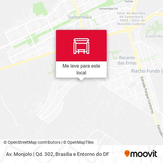 Av. Monjolo | Qd. 302 mapa