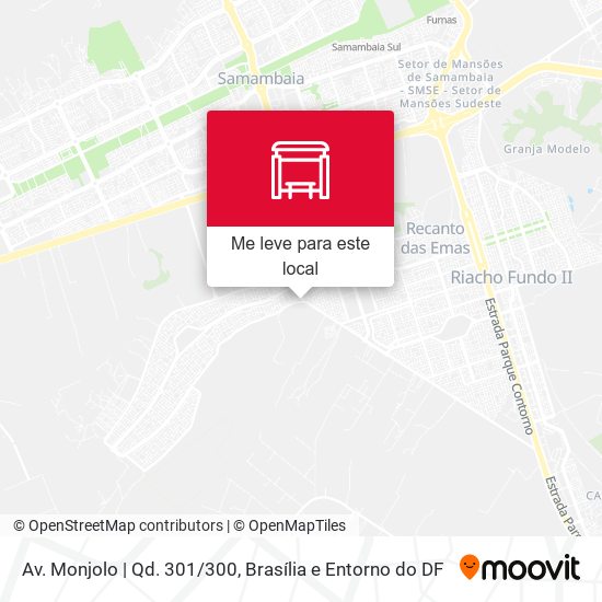 Av. Monjolo | Qd. 301/300 mapa