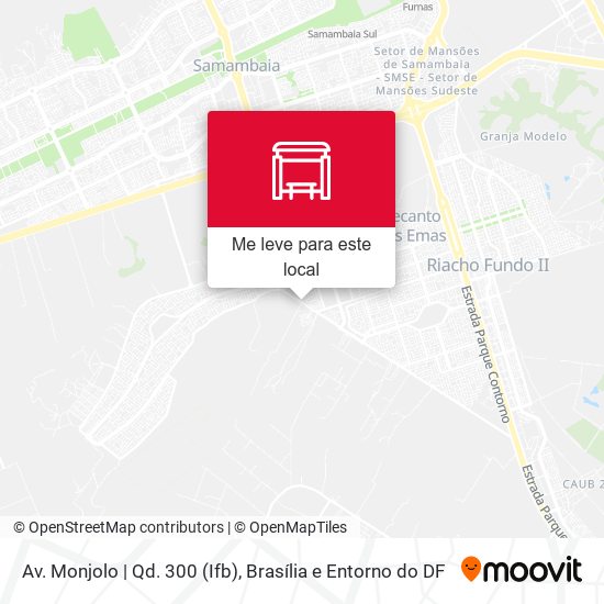 Av. Monjolo | Qd. 300 (Ifb) mapa
