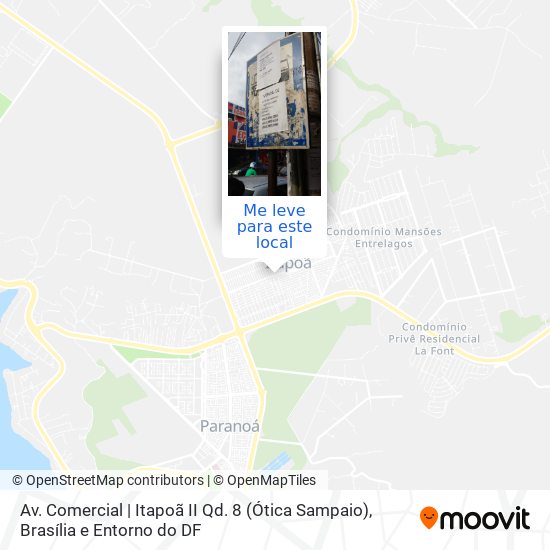 Av. Comercial | Itapoã II Qd. 8 (Ótica Sampaio) mapa