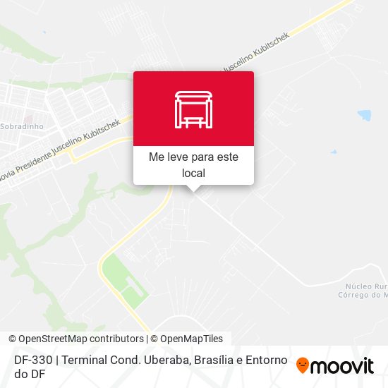 DF-330 | Terminal Cond. Uberaba mapa