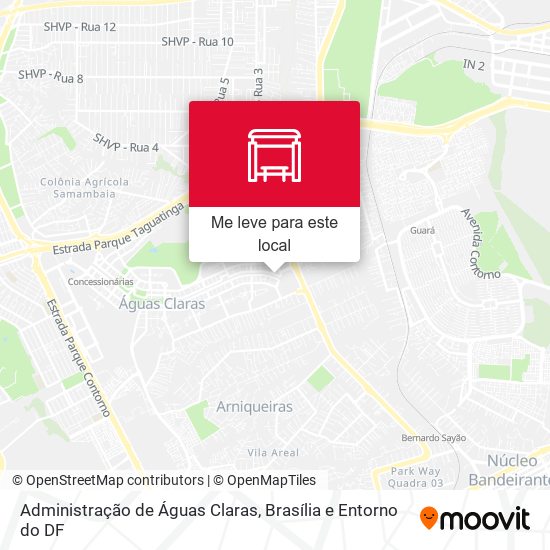 Administração de Águas Claras mapa