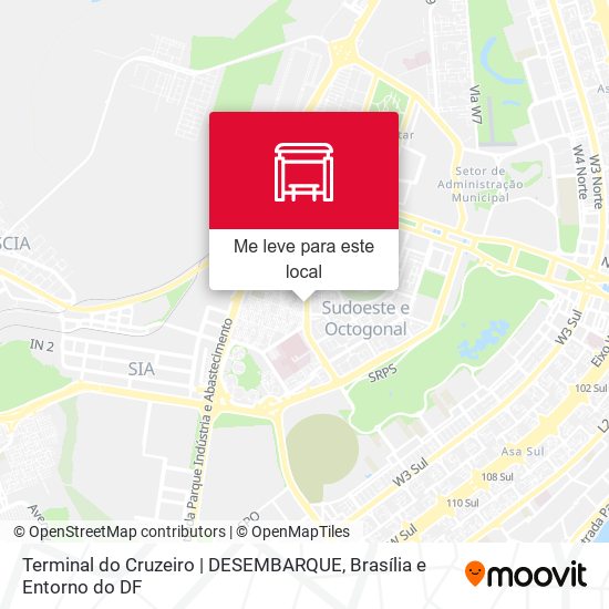 Terminal do Cruzeiro | DESEMBARQUE mapa