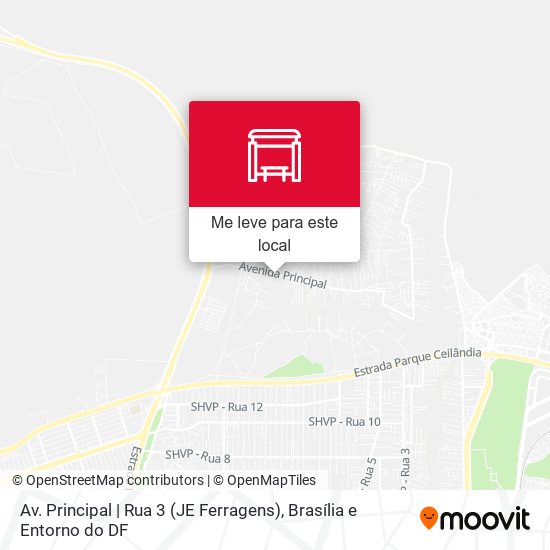 Av. Principal | Rua 3 (JE Ferragens) mapa