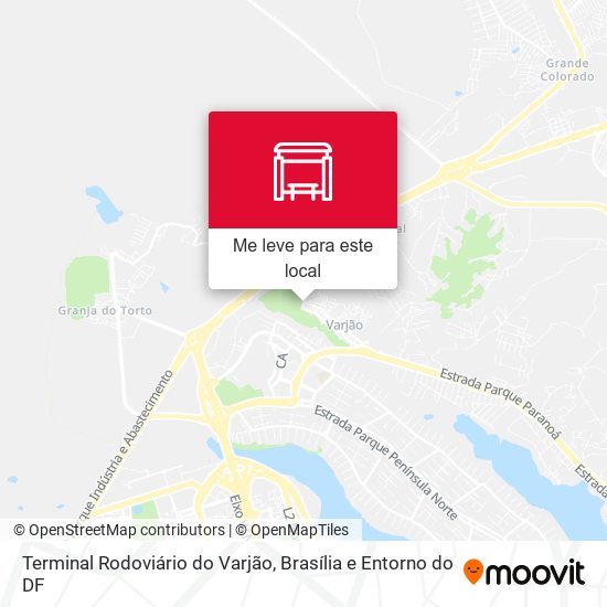 Terminal Rodoviário do Varjão mapa