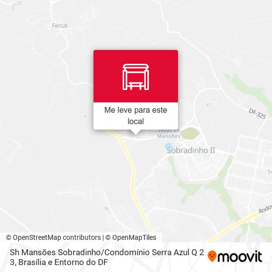 Sh Mansões Sobradinho / Condomínio Serra Azul Q 2 3 mapa