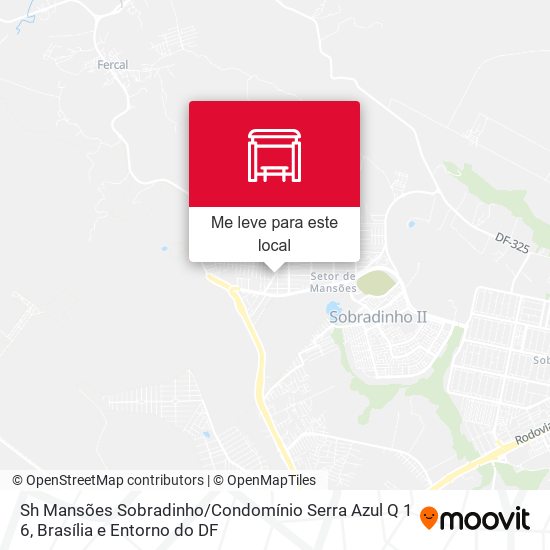 Sh Mansões Sobradinho / Condomínio Serra Azul Q 1 6 mapa