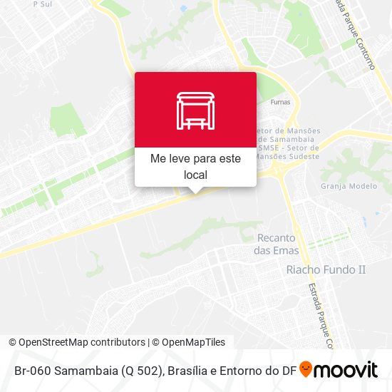 Br-060 Samambaia (Q 502) mapa